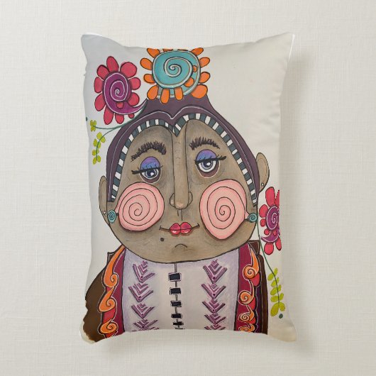 Whimsical Portrait  アクセントクッション (正面(垂直))