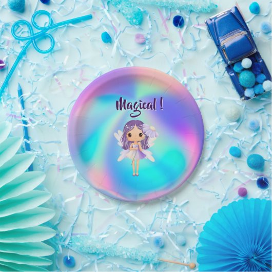 Whimsical Princess Fairy Birthday ペーパープレート (パーティー)