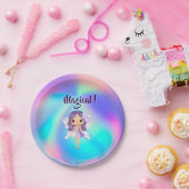 Whimsical Princess Fairy Birthday ペーパープレート (パーティー)