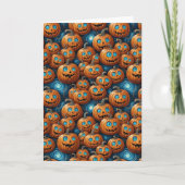 Whimsical Pumpkin Halloween Greeting Card カード (正面)