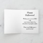 Whimsical Pumpkin Halloween Greeting Card カード (内部)