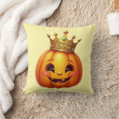 Whimsical Pumpkin Queen Fall Decor Pillow クッション (ブランケット)