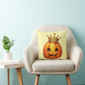 Whimsical Pumpkin Queen Fall Decor Pillow クッション (椅子)