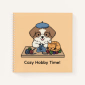 Whimsical Puppy & Kitten Crafting Sketchbook ノートブック (正面)