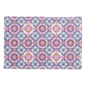 Whimsical Purple Blue Pink Colorful Pattern 枕カバー (裏面)