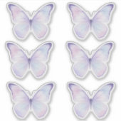 Whimsical Purple Butterfly Aesthetic Planner シール (正面)