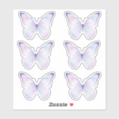 Whimsical Purple Butterfly Aesthetic Planner シール (シート)
