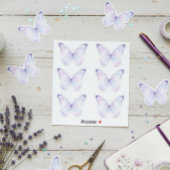 Whimsical Purple Butterfly Aesthetic Planner シール