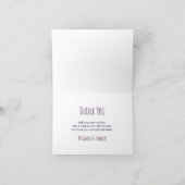  whimsical purple thank you card サンキューカード (内部)