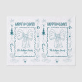 Whimsical Quirky Doodle Holiday 薄葉紙 (正面)