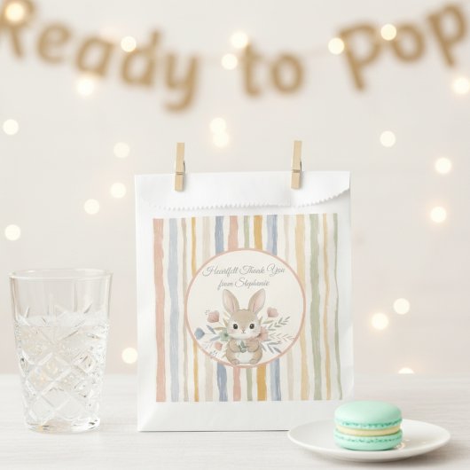 Whimsical Rabbit Pastel Guest Gift Bag フェイバーバッグ
