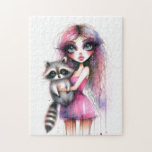 Whimsical Raccoon ジグソーパズル (縦)