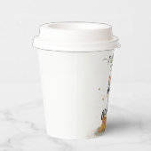 Whimsical Raccoon Nature Baby Shower 紙コップ (右)