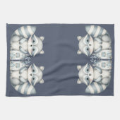  Whimsical Raccoon Night Woodland Cottage Scene キッチンタオル (横)