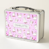 Whimsical Rainbow Cats Metal Lunchbox メタルランチボックス (裏面)