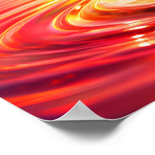 Whimsical Rainbow Forest Splash ポスター (角)