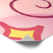 Whimsical Rainbow Hair Elf Poster ポスター (角)