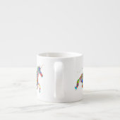 Whimsical Rainbow Unicorns Espresso Mug エスプレッソカップ (裏面)