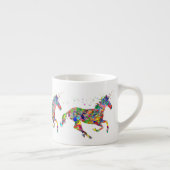 Whimsical Rainbow Unicorns Espresso Mug エスプレッソカップ (右)