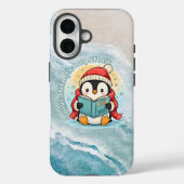Whimsical Reading Penguin iPhone 16 Tough Armor Case-Mate iPhoneケース (裏面)