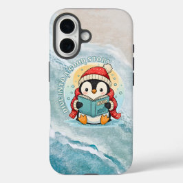 Whimsical Reading Penguin iPhone 16 Tough Armor 16ケース