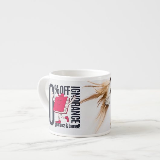 Whimsical Red Book Character Ignorance Banned  エスプレッソカップ (正面左)