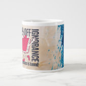 Whimsical Red Book Character Ignorance Banned Moti ジャンボコーヒーマグカップ (正面)