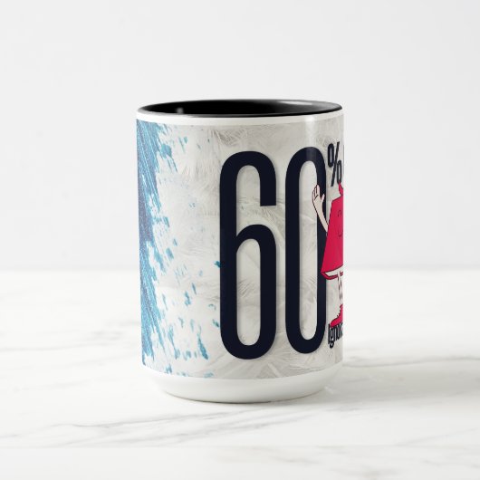 Whimsical Red Book Character Ignorance Is Banned  マグカップ (中央)