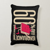 Whimsical Red Book Ignorance Banned Accent Throw  アクセントクッション (裏面(縦))