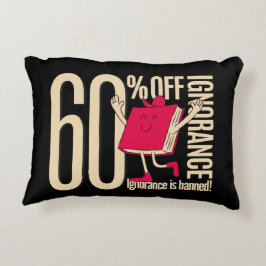 Whimsical Red Book Ignorance Banned Accent Throw  アクセントクッション