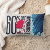 Whimsical Red Book Ignorance Banned Lumbar Throw  ランバークッション (ブランケット)