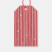 Whimsical Red Pink Bow Hearts Happy Valentines Day ギフトタグ (裏面)