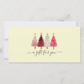 Whimsical Red Pink Lemon Salon Gift Certificate (正面)