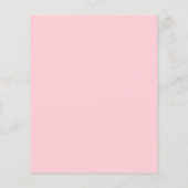 Whimsical Red Pink Wedding Reception Invitation (裏面)