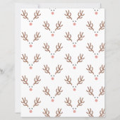 Whimsical Reindeer Boho Pattern Scrapbook Paper (正面)