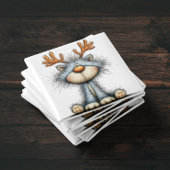 Whimsical Reindeer Cat Christmas Magnet マグネット