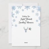 Whimsical Reindeer Watercolor Christmas Card シーズンカード (裏面)