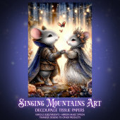 Whimsical Renaissance Mouse Enchanted Forest  薄葉紙