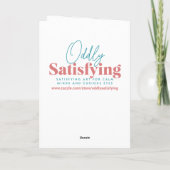 Whimsical Resin Banana Sundae Sister's Birthday   カード (裏面)