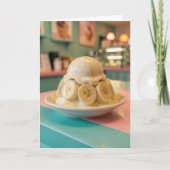 Whimsical Resin Banana Sundae Sister's Birthday   カード (正面)