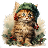 Whimsical retro Christmas present party invitation 招待状