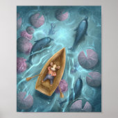 Whimsical River Storybook kids Poster ポスター (正面)