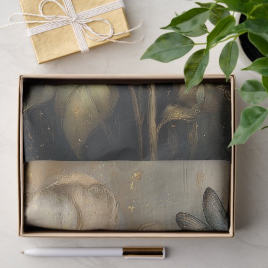 Whimsical Rose & Dragonfly Ephemera Decoupage  薄葉紙 (ギフト)