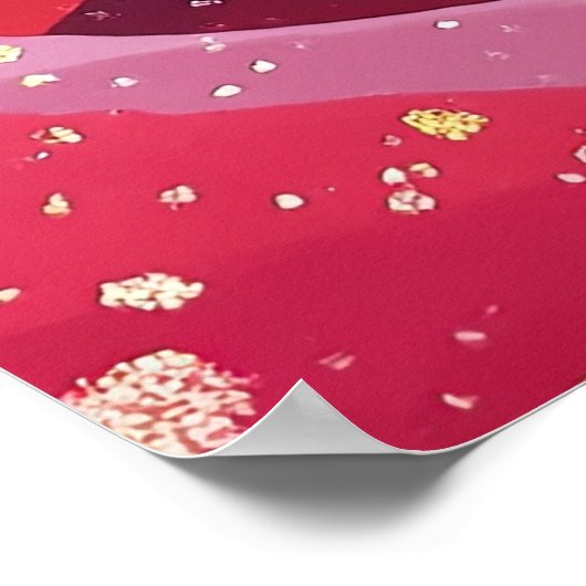 Whimsical roses garden ポスター (角)