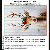 Whimsical Rudolph Reindeer Red Nose EJ1 Decoupage 薄葉紙