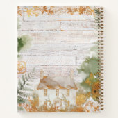Whimsical Rustic Country Family Recipe Book ノートブック (裏面)