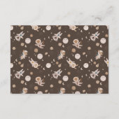 Whimsical Safari Animals Neutral Diapper Raffle エンクロージャーカード (裏面)