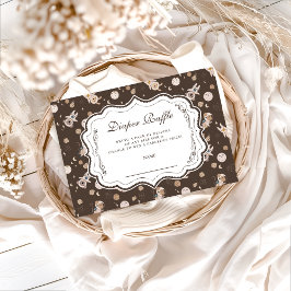 Whimsical Safari Animals Neutral Diapper Raffle エンクロージャーカード