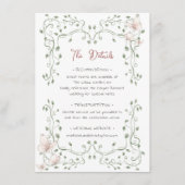Whimsical Sage Greenery Wedding エンクロージャーカード (正面)