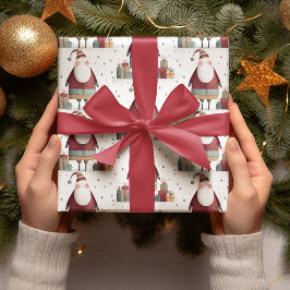  Whimsical Santa Claus Wrapping Paper ラッピングペーパー